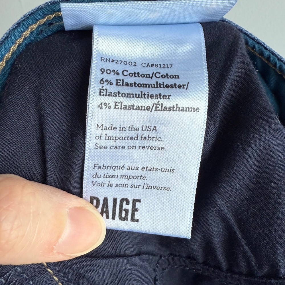 PAIGE Skyline Ankle Peg 'Bridgette' Medium Wash Ladies Skinny Jeans, 27 - Picture 4 of 8